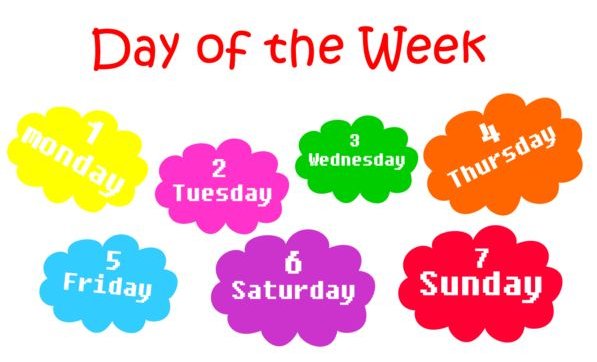 星期一到星期日的英文单词。