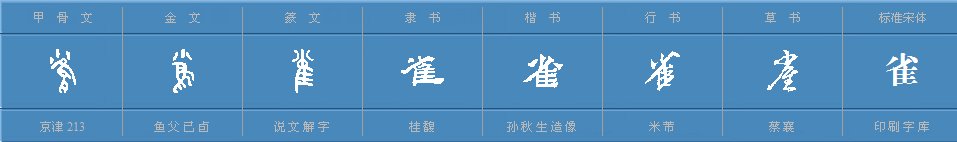 雀多音字是什么呢?