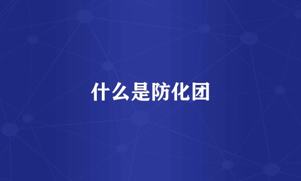 什么是防化团