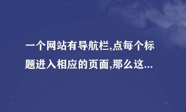 一个网站有导航栏,点每个标题进入相应的页面,那么这些页面是一个个的制作还是怎么做,如果可以让用户登陆的