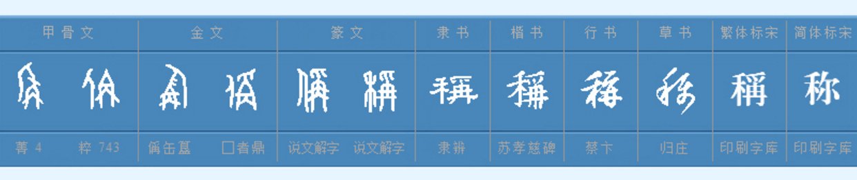 称字组词有哪些