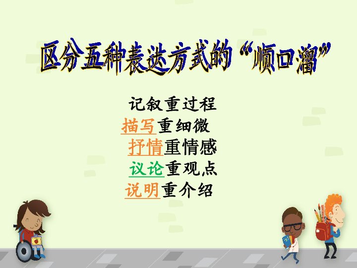 在文章中表达方式有哪几种