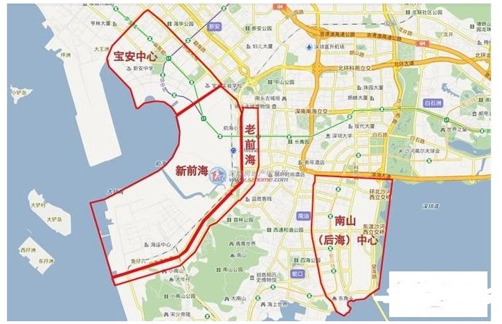 深圳前海和后海分别指哪里？