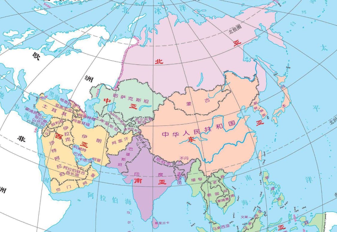 亚洲各国的国号分别是多少?