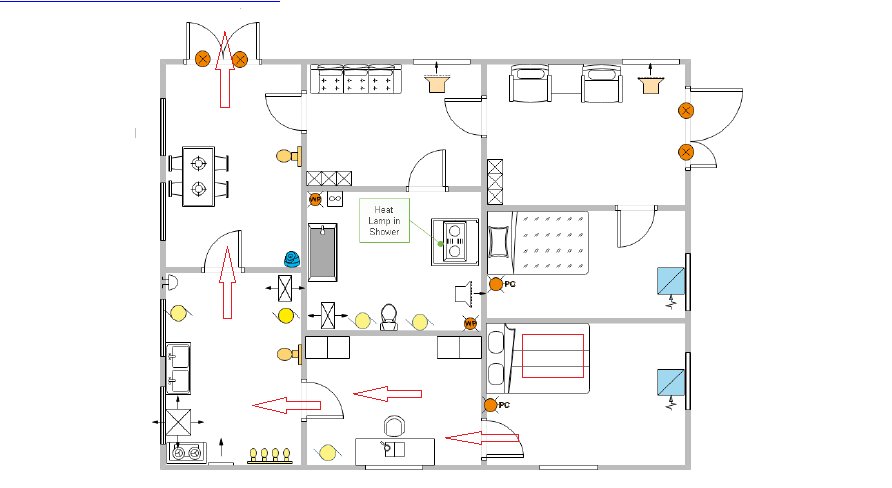 家庭消防疏散图怎么画