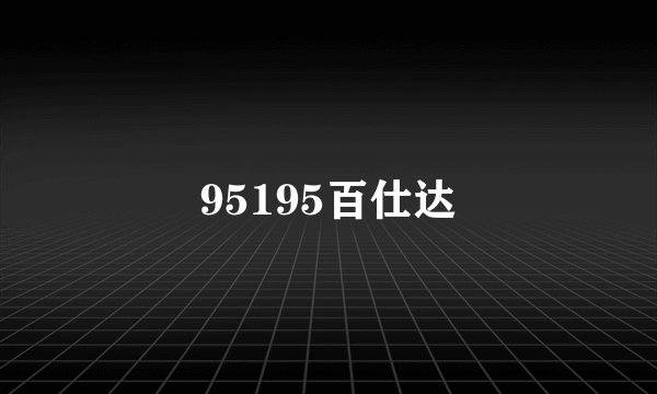 95195百仕达