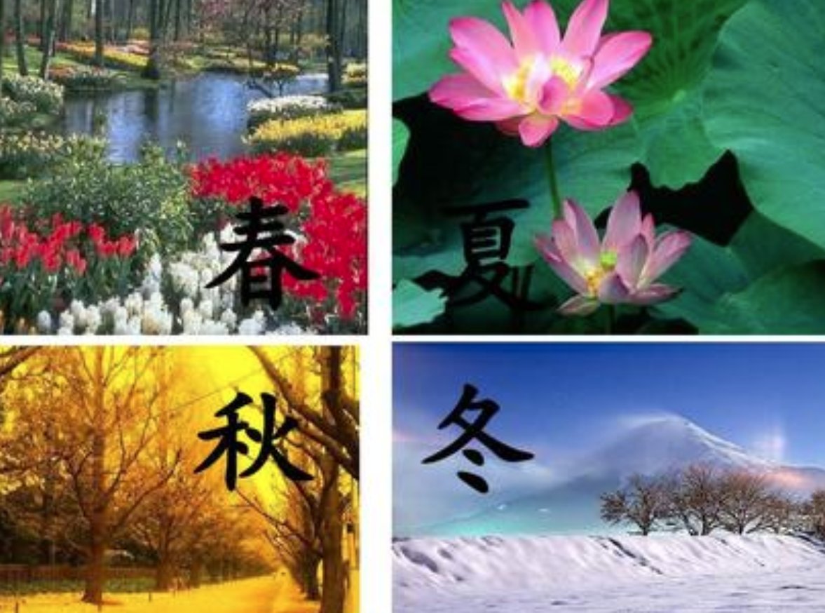 看到枫叶红了我知道秋天来了看到什么我知道春天来了看到什么我知道夏天来了看