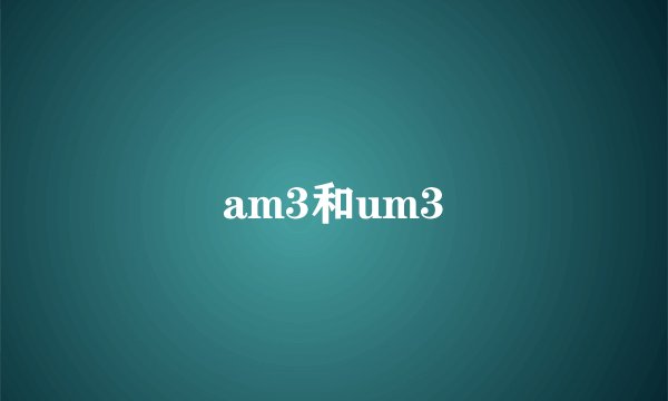 am3和um3