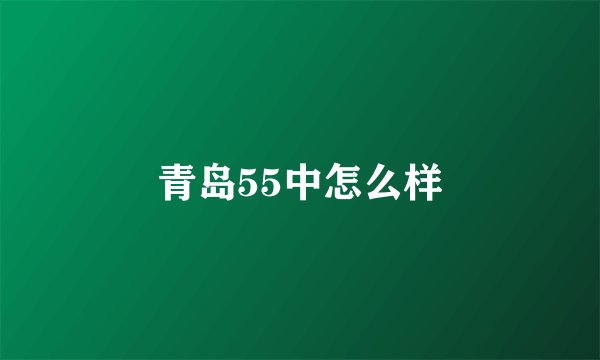 青岛55中怎么样