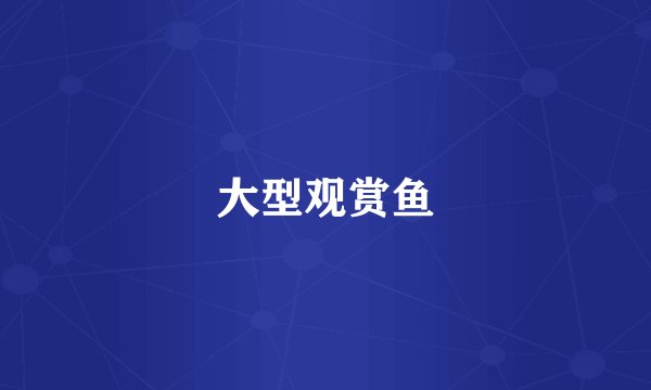 大型观赏鱼