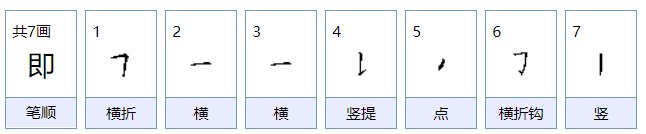 即这个字怎么读