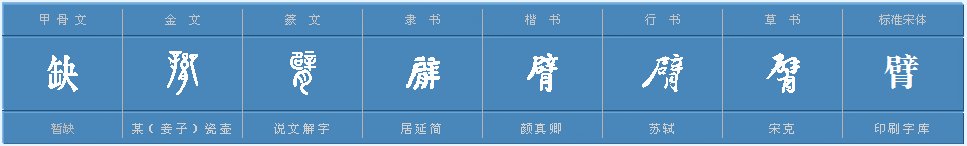 臂的多音字组词?