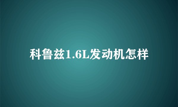 科鲁兹1.6L发动机怎样