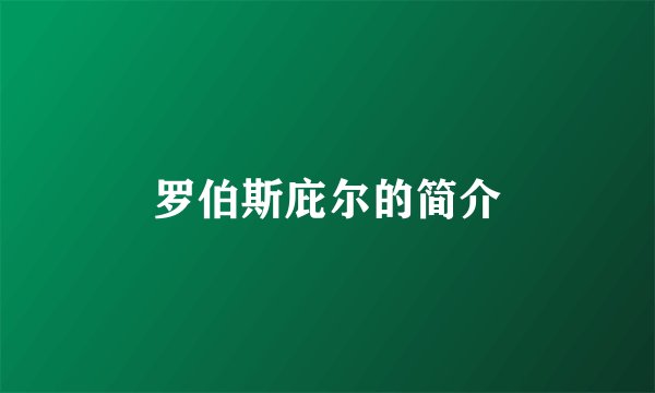 罗伯斯庇尔的简介