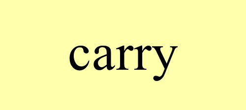 “carry”怎么读？