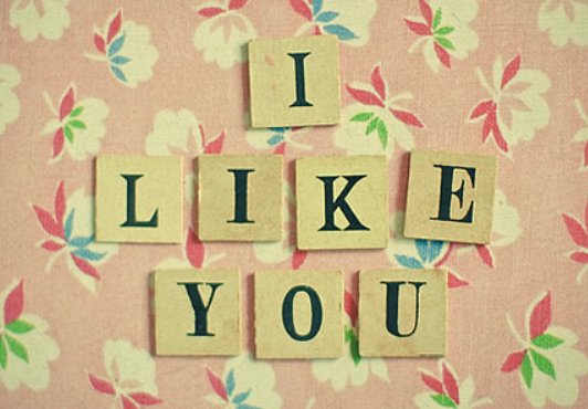 英文 {我喜欢你}