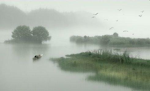 遥望洞庭山水翠，白银盘里一青螺。是什么意思？