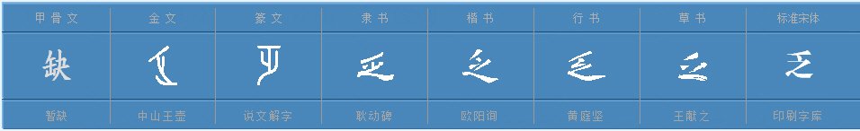 乏的偏旁部首是什么