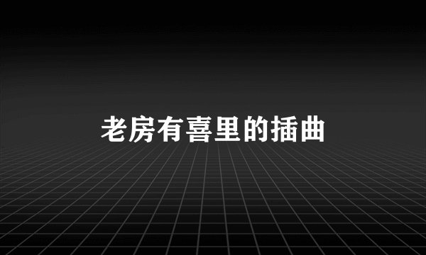 老房有喜里的插曲