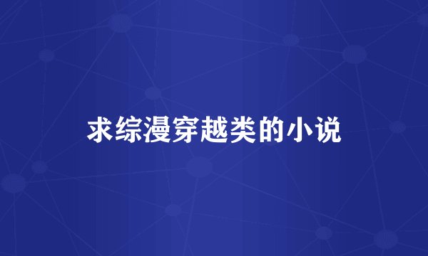 求综漫穿越类的小说
