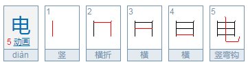 电的部首是什么？
