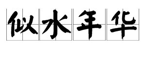“似水年华”是什么意思？