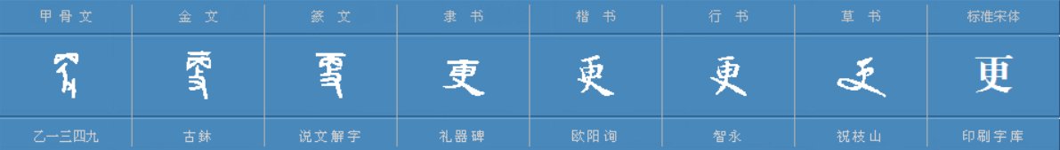 更的偏旁部首是什么？