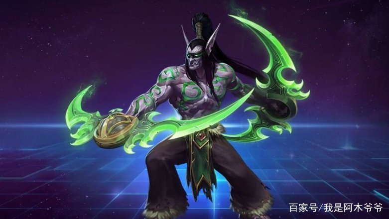 《魔兽争霸3》当中的剑圣,后面插了一个旗子有什么寓意?