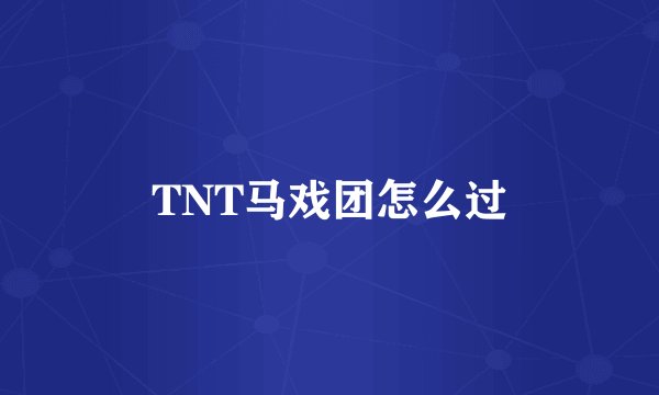 TNT马戏团怎么过