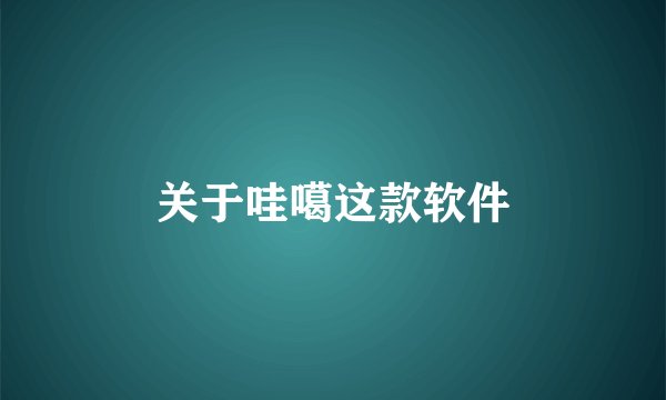 关于哇噶这款软件