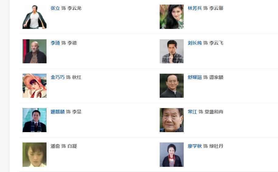 燕子李三演员表介绍