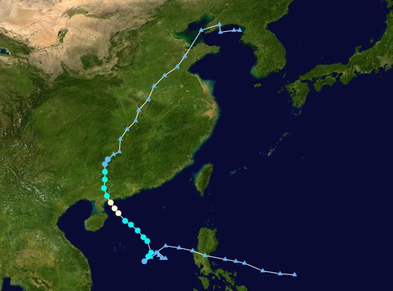 台风暹芭最新路径
