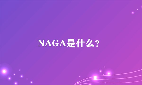 NAGA是什么？
