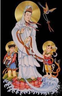 观音菩萨旁边的两个童子是谁?