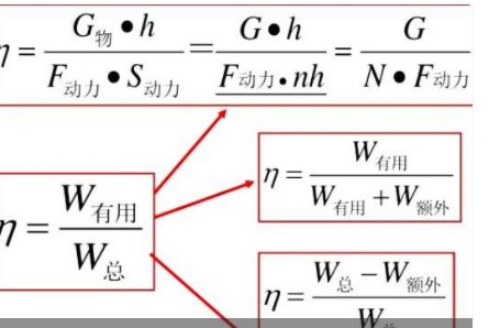 机械效率公式