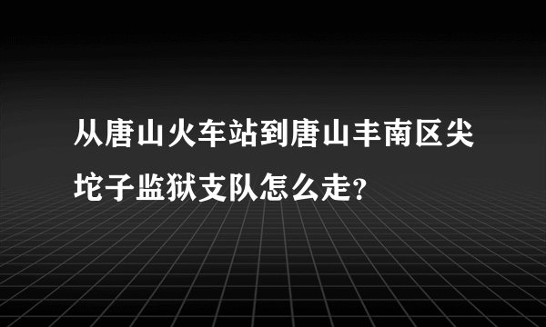 从唐山火车站到唐山丰南区尖坨子监狱支队怎么走？