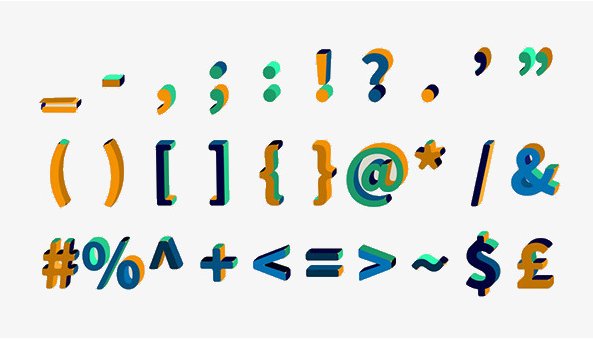 ？！，。-/：；（）—@“…～”什么意思？