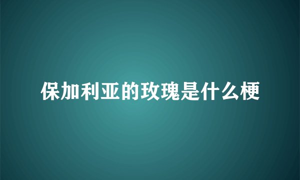 保加利亚的玫瑰是什么梗