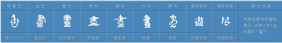 尽的部首是什么