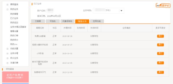 如何查询已办理的电信业务明细