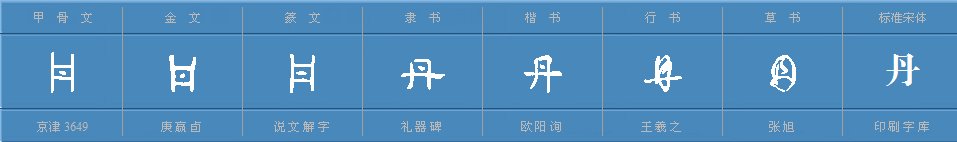 “丹”字偏旁部首是什么？