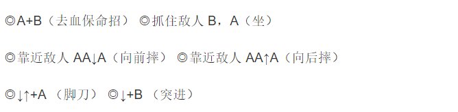 街机三国志2赤壁之战出招表