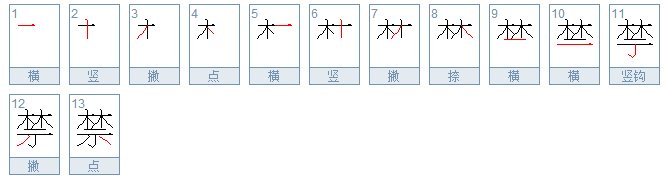 禁的多音字组词语