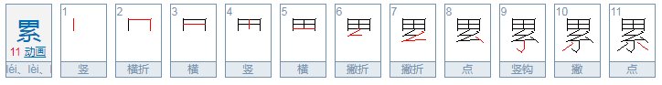 累多音字组字