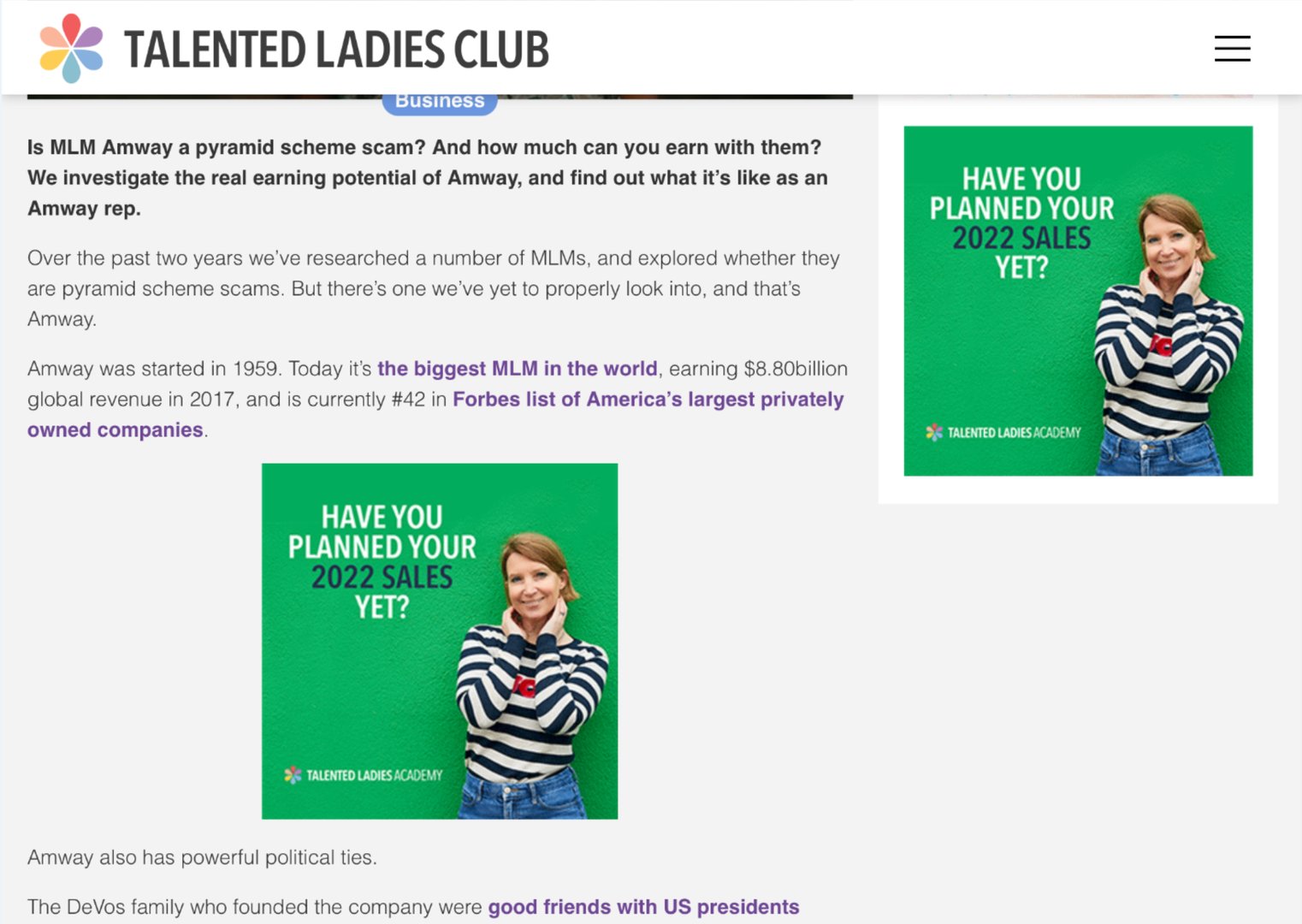 安利在美国的口碑怎么样?