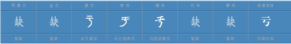 亏的偏旁部首是什么