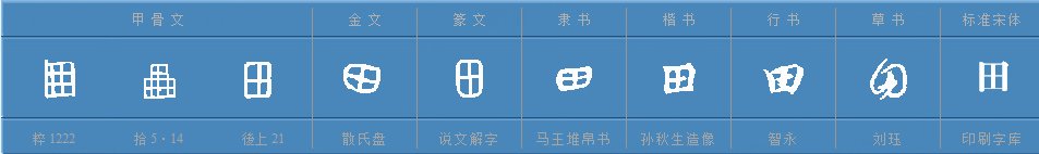 田字可以组什么词？