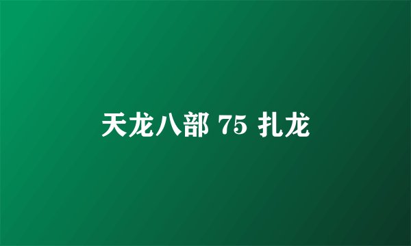 天龙八部 75 扎龙