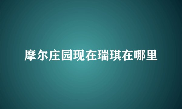 摩尔庄园现在瑞琪在哪里