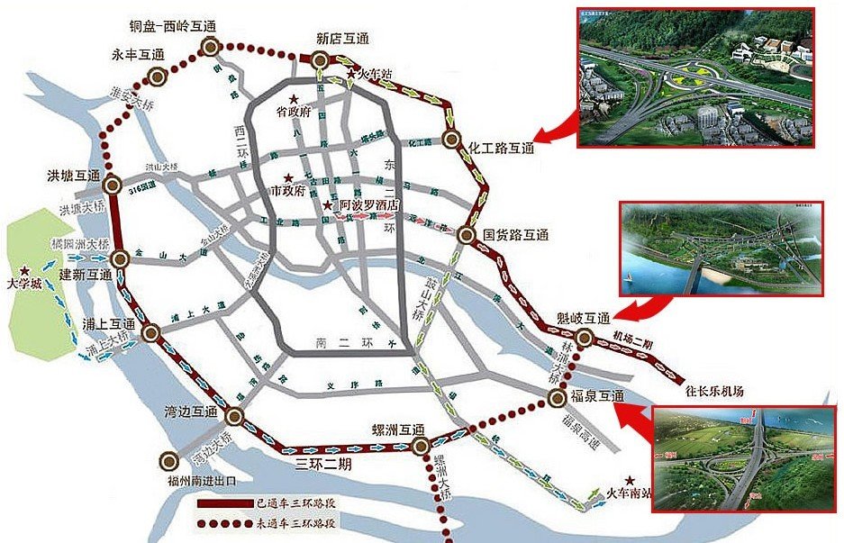 福州三环路的三环路简介